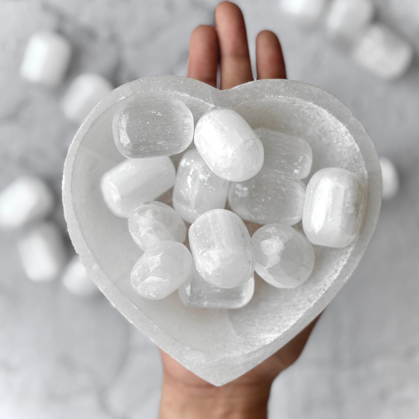 Selenite Tumble Stone