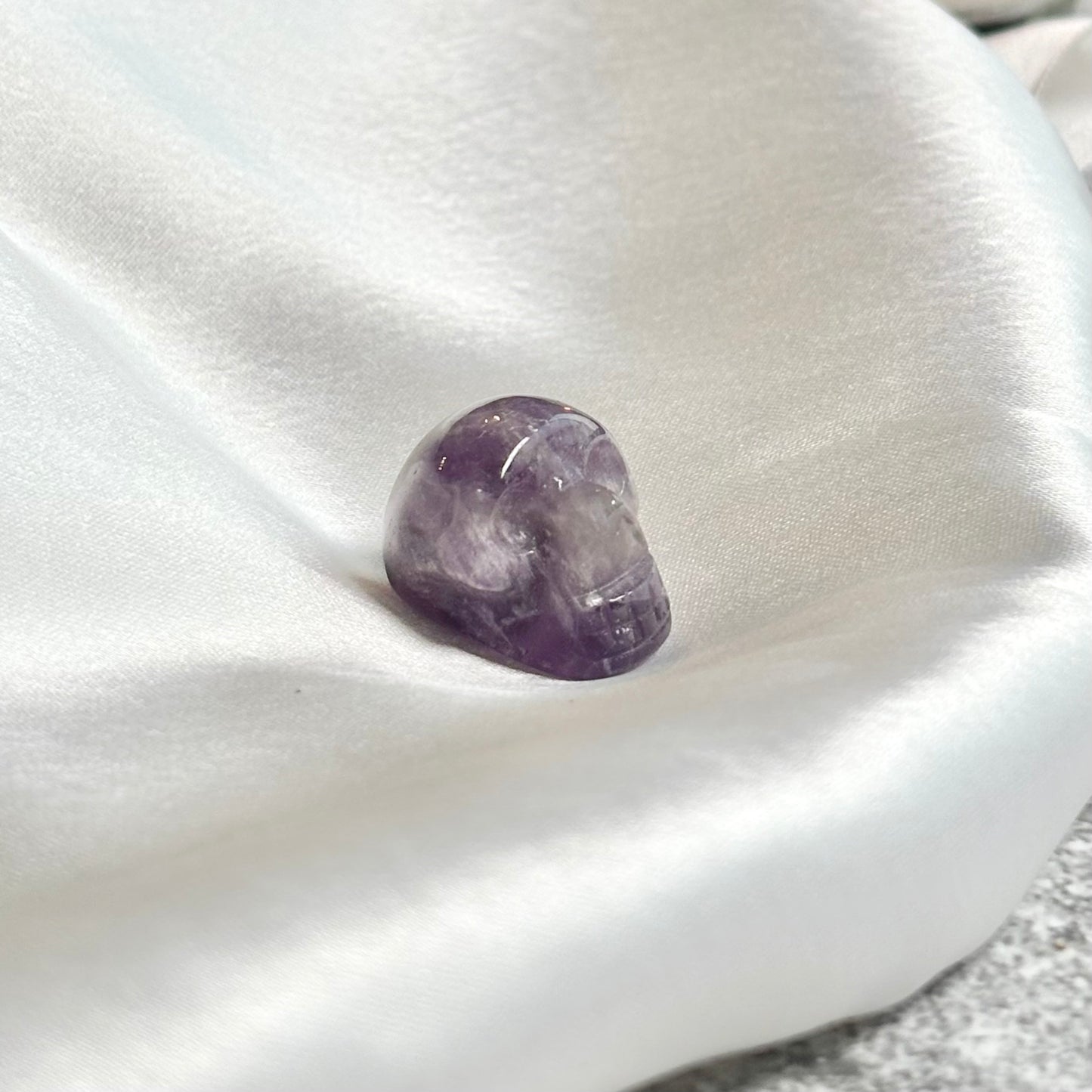 Amethyst Mini Crystal Skull Carving