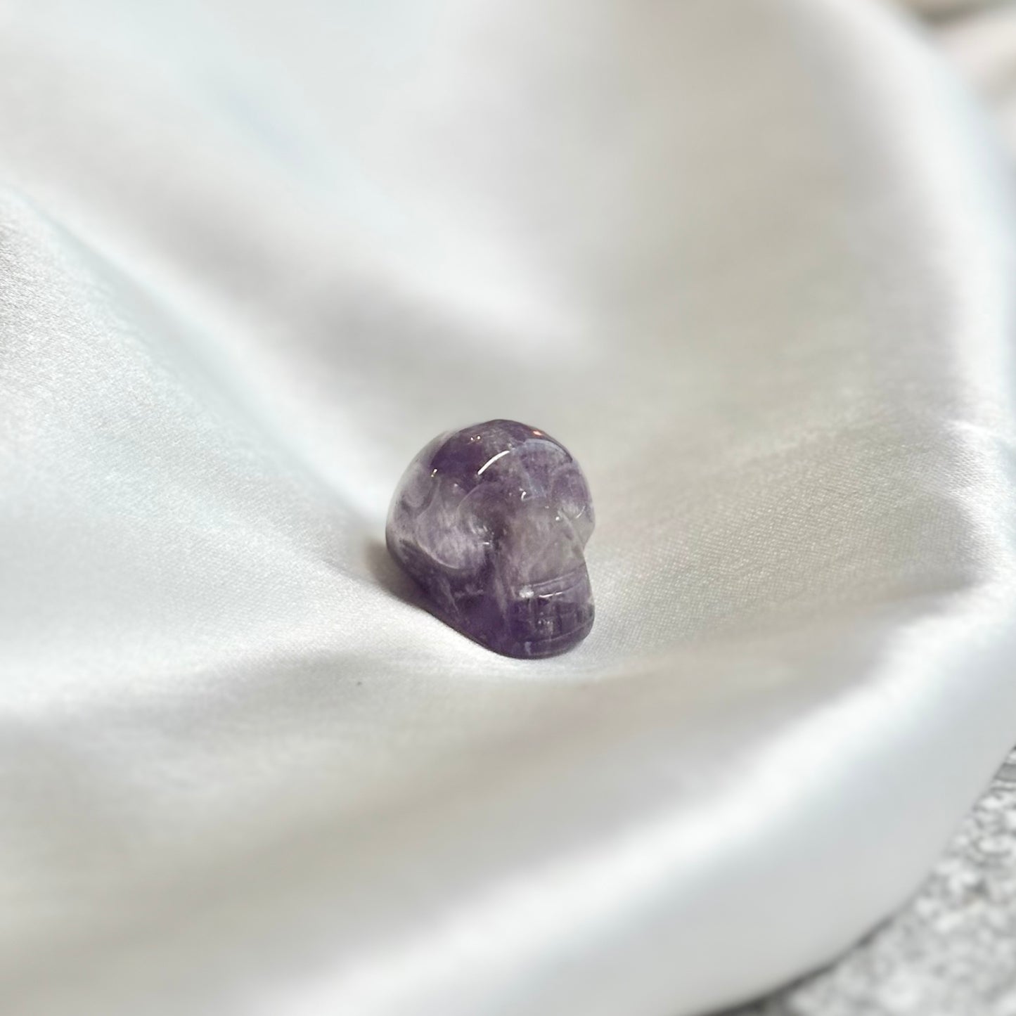 Amethyst Mini Crystal Skull Carving