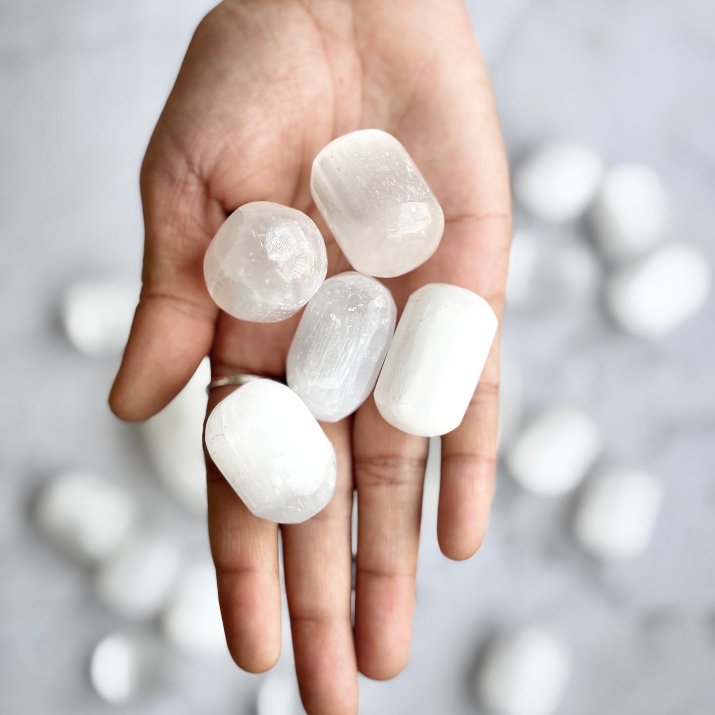 Selenite Tumble Stone