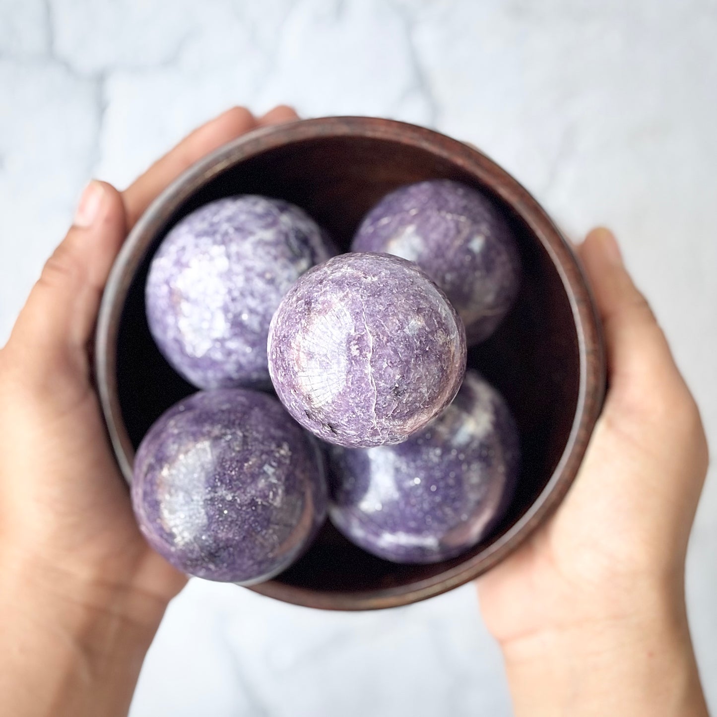Lepidolite Sphere
