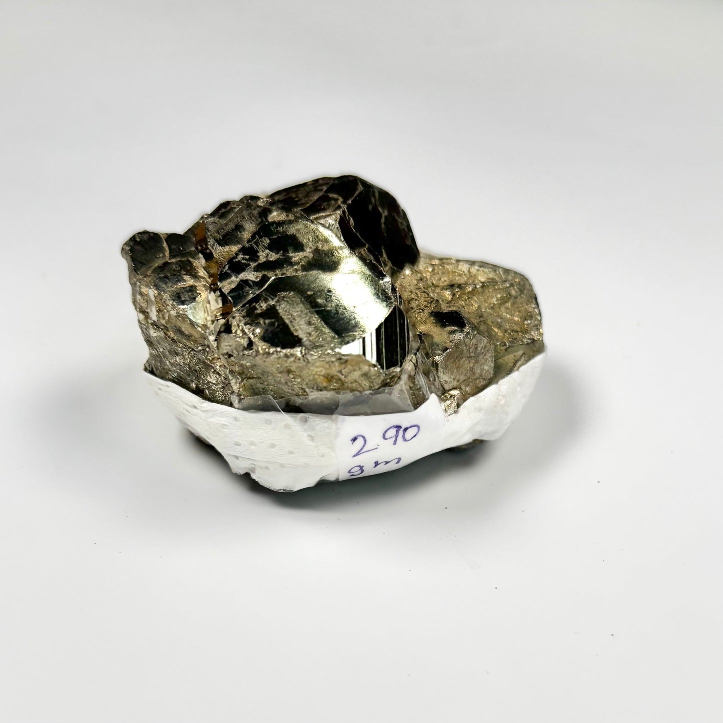 Raw Pyrite Cluster – 290g Metallic Gold Crystal for Luxury Décor