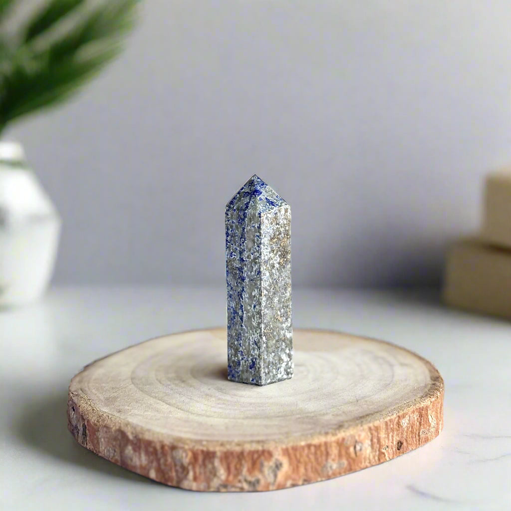 Lapis Lazuli 6 Facet Mini Tower