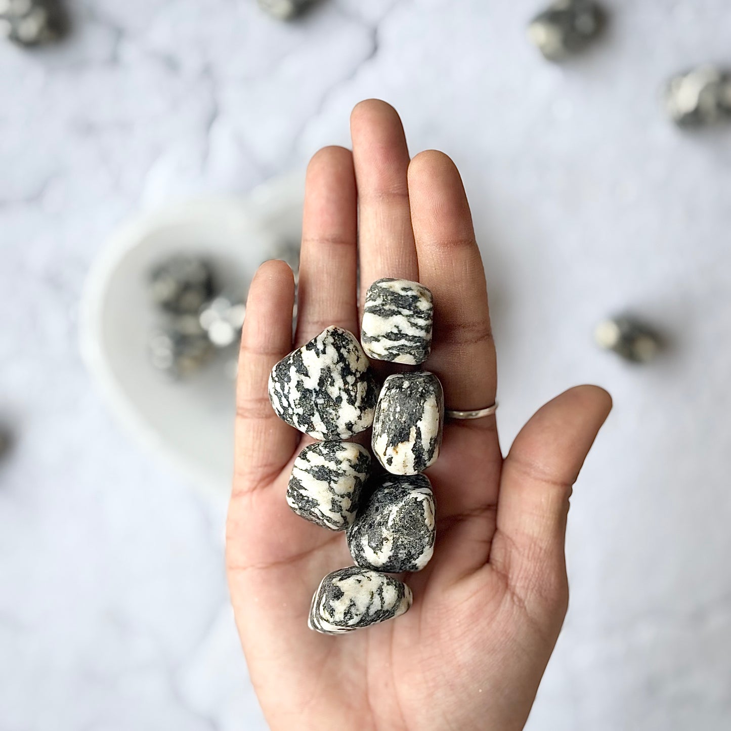 Zebra Jasper Tumble Stone