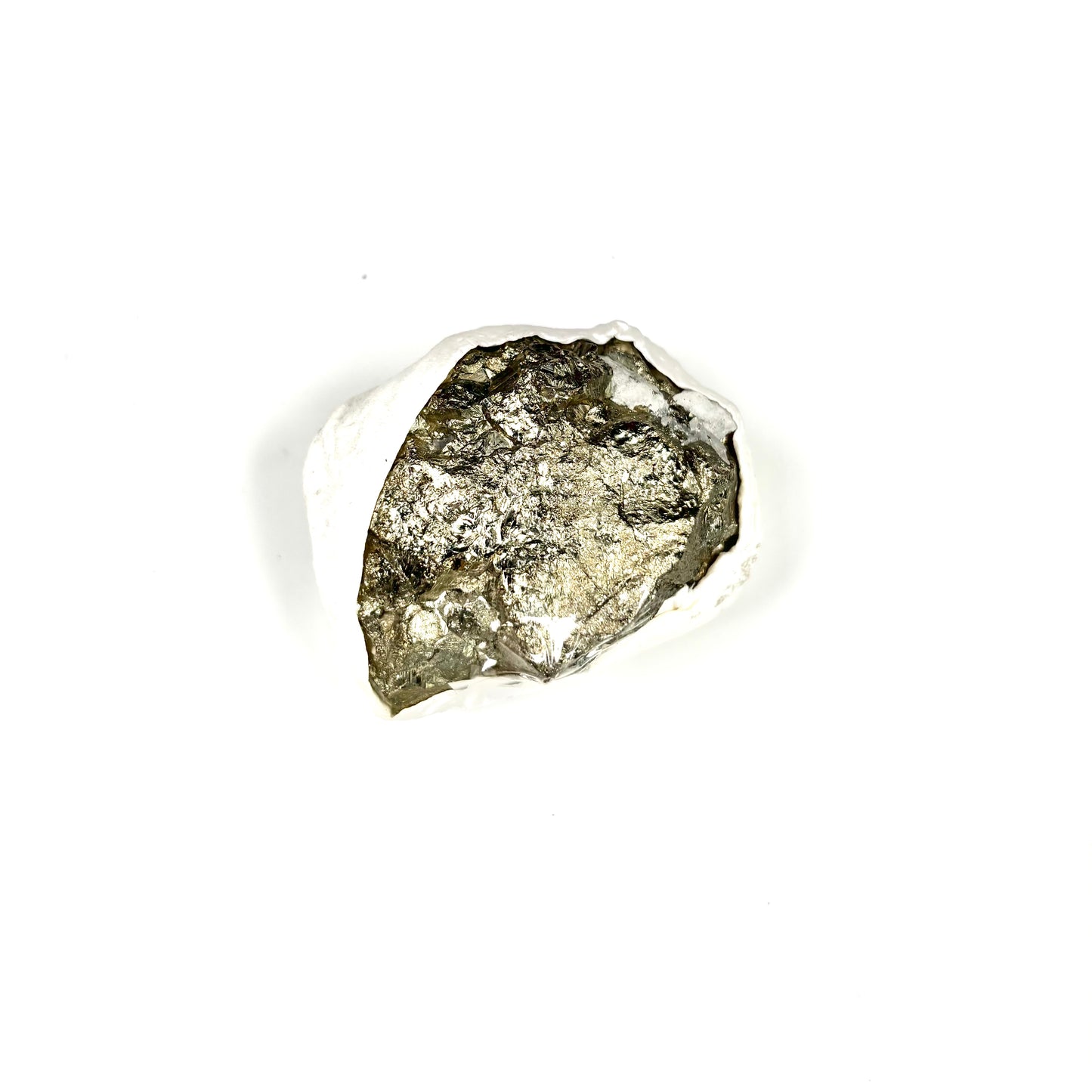 Raw Pyrite Cluster – 244g Metallic Gold Crystal for Luxury Décor
