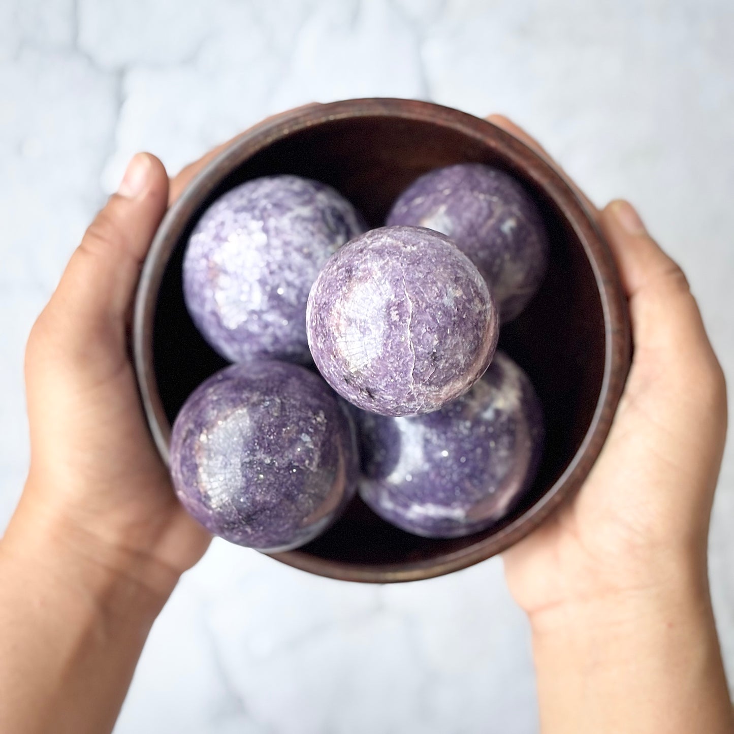 Lepidolite Sphere