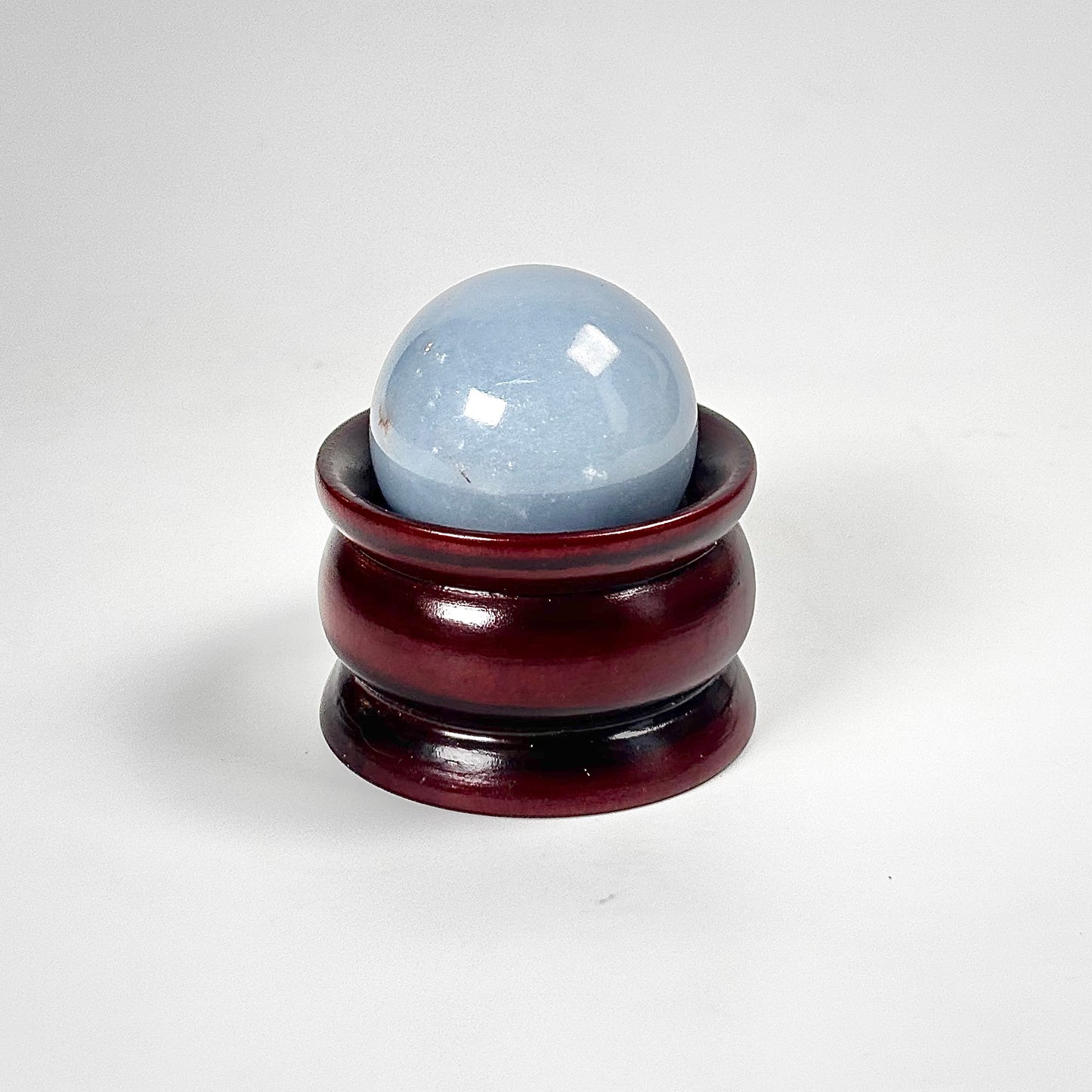 Angelite Sphere Stone | Natural Polished Crystal