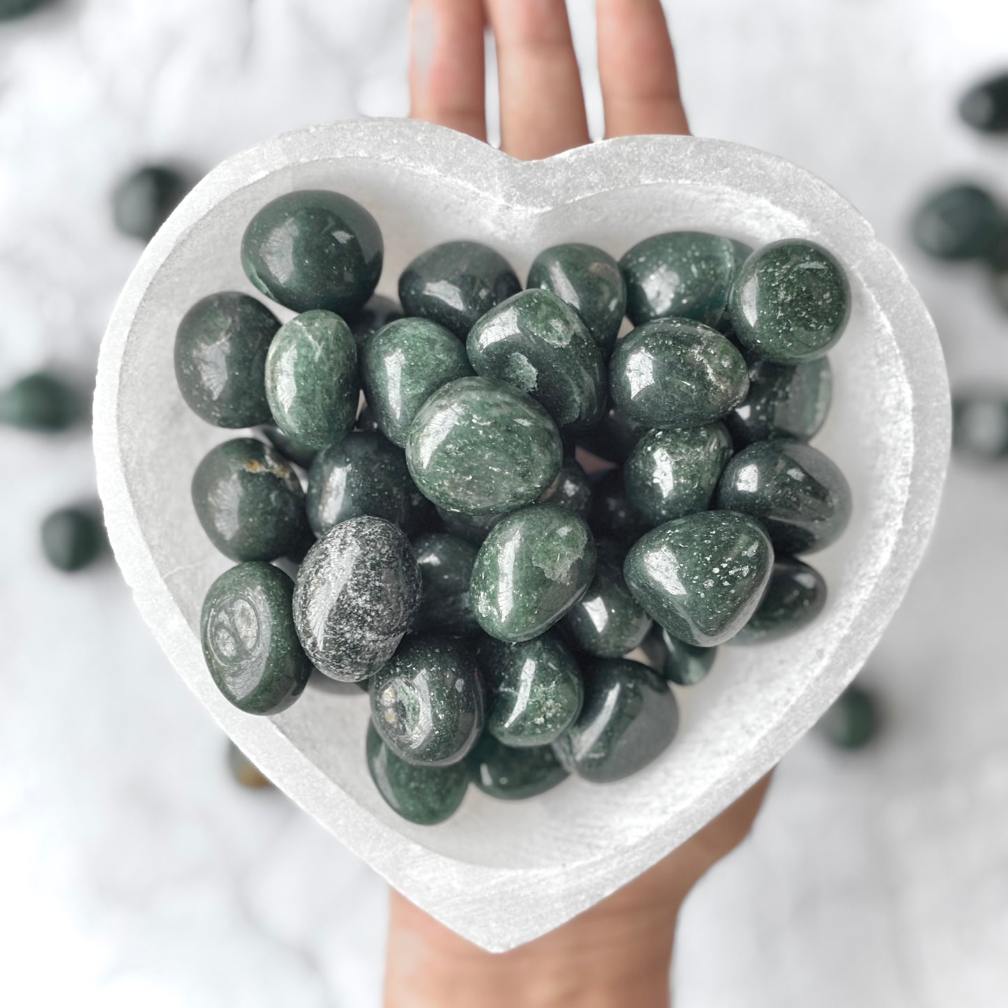 Green Jade Tumble Stone