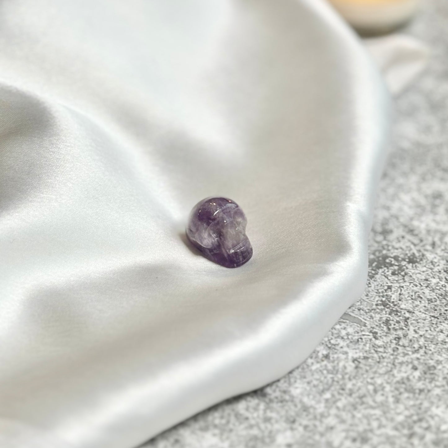 Amethyst Mini Crystal Skull Carving