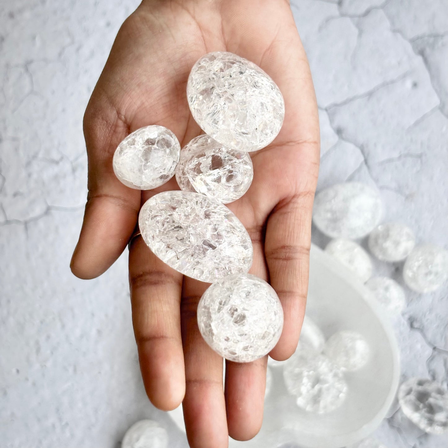 Crackle Quartz Tumble Stone
