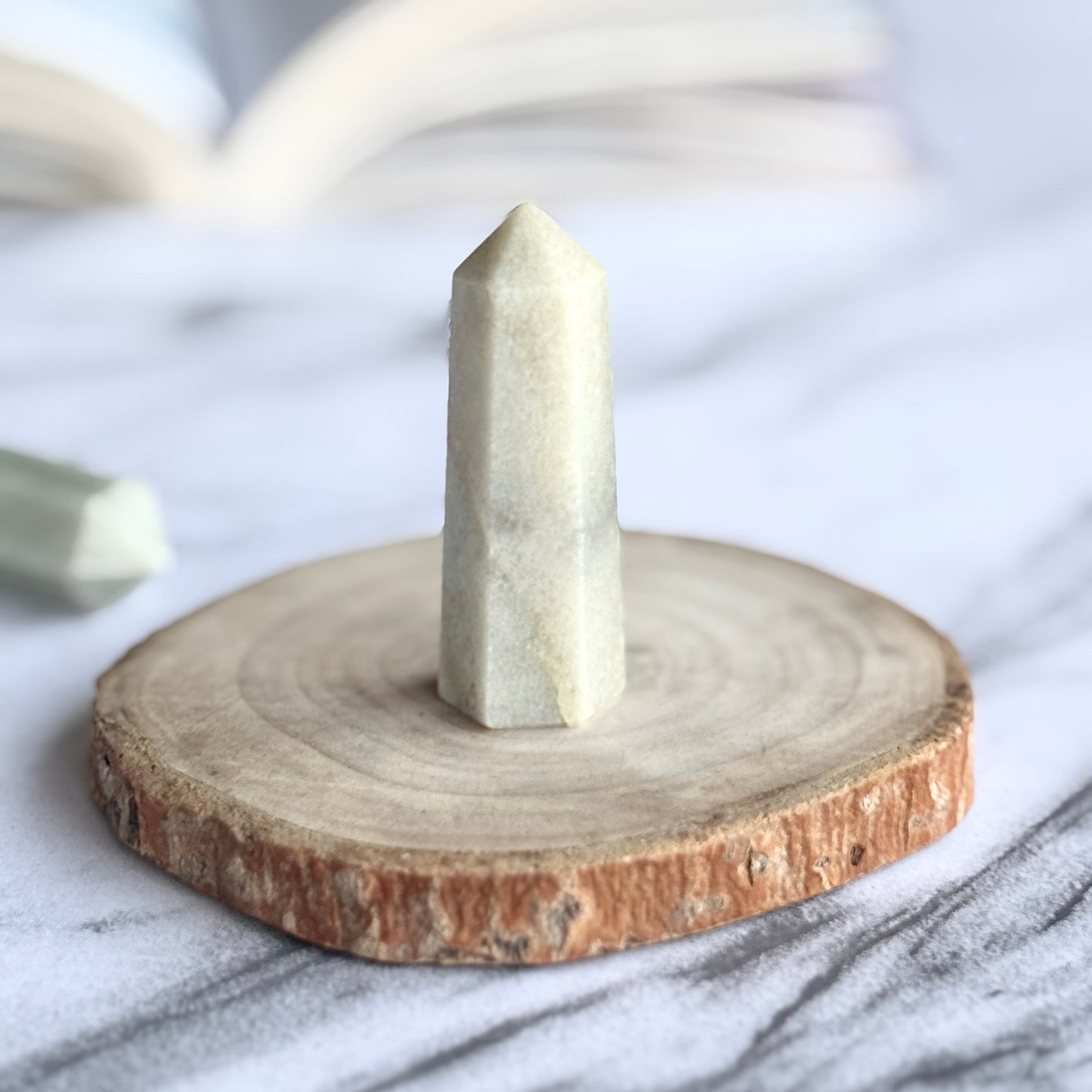 Green Aventurine 6 Facet Min Tower
