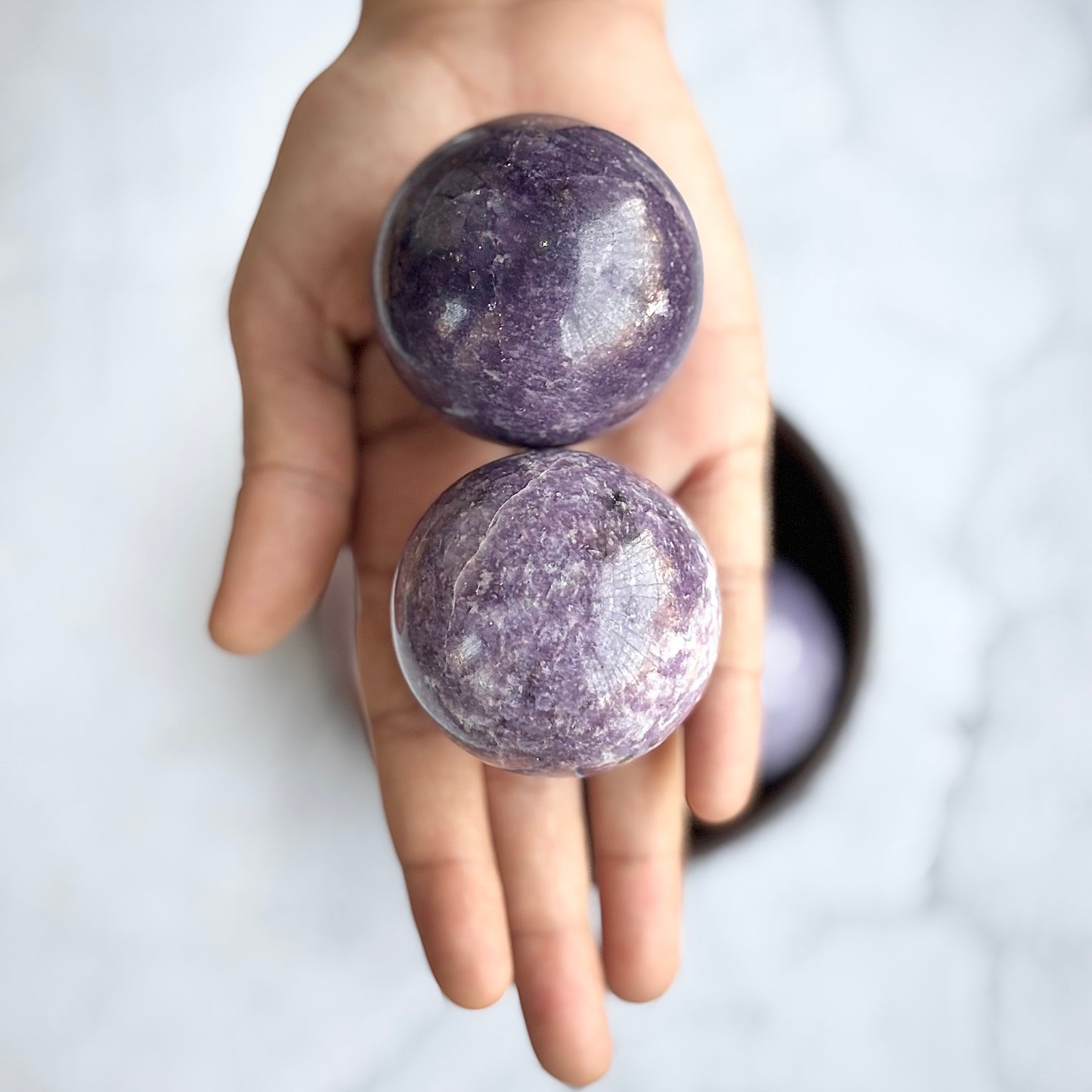 Lepidolite Sphere