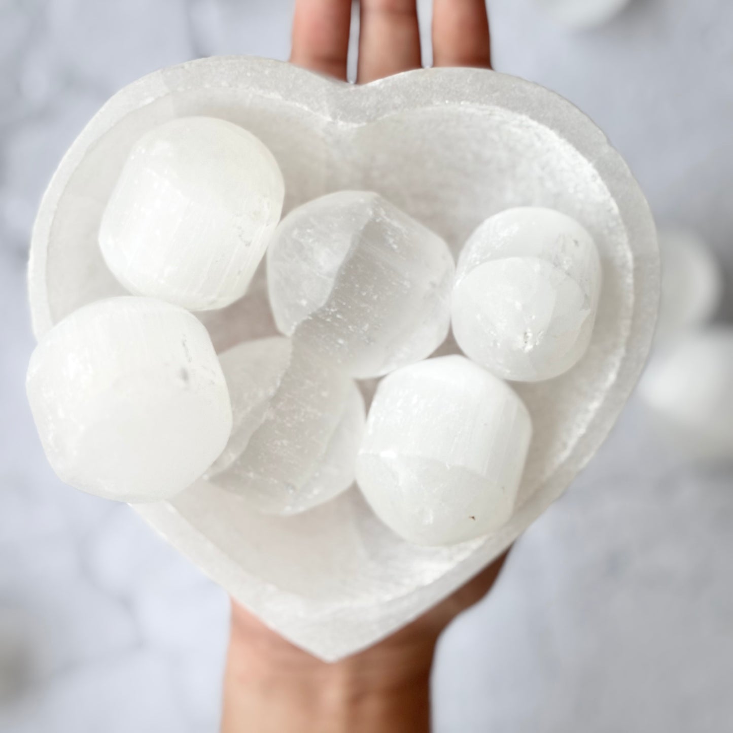 Jumbo Size Selenite Tumble Stone