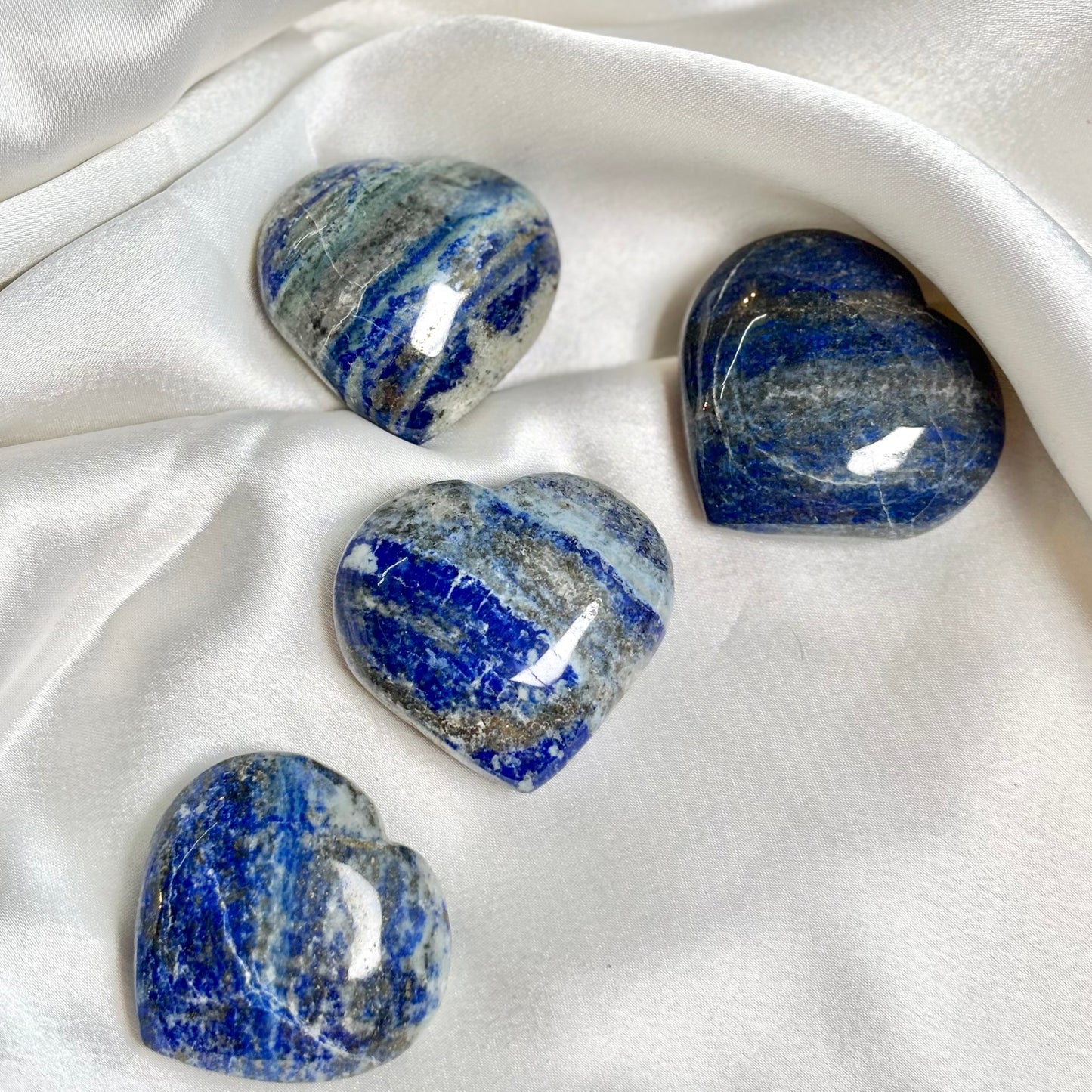 Lapis Lazuli Heart Carving