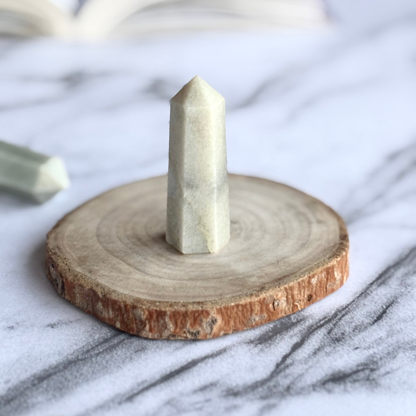 Green Aventurine 6 Facet Min Tower