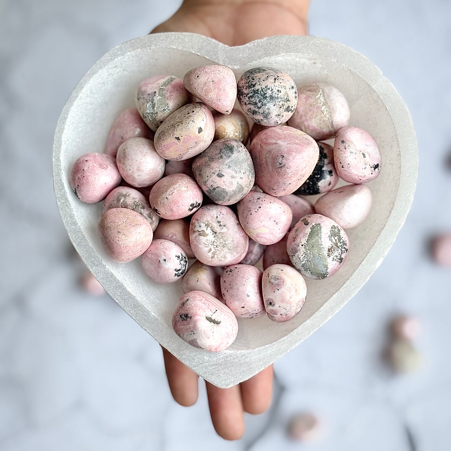 Pink Rhodonite Tumble Stone
