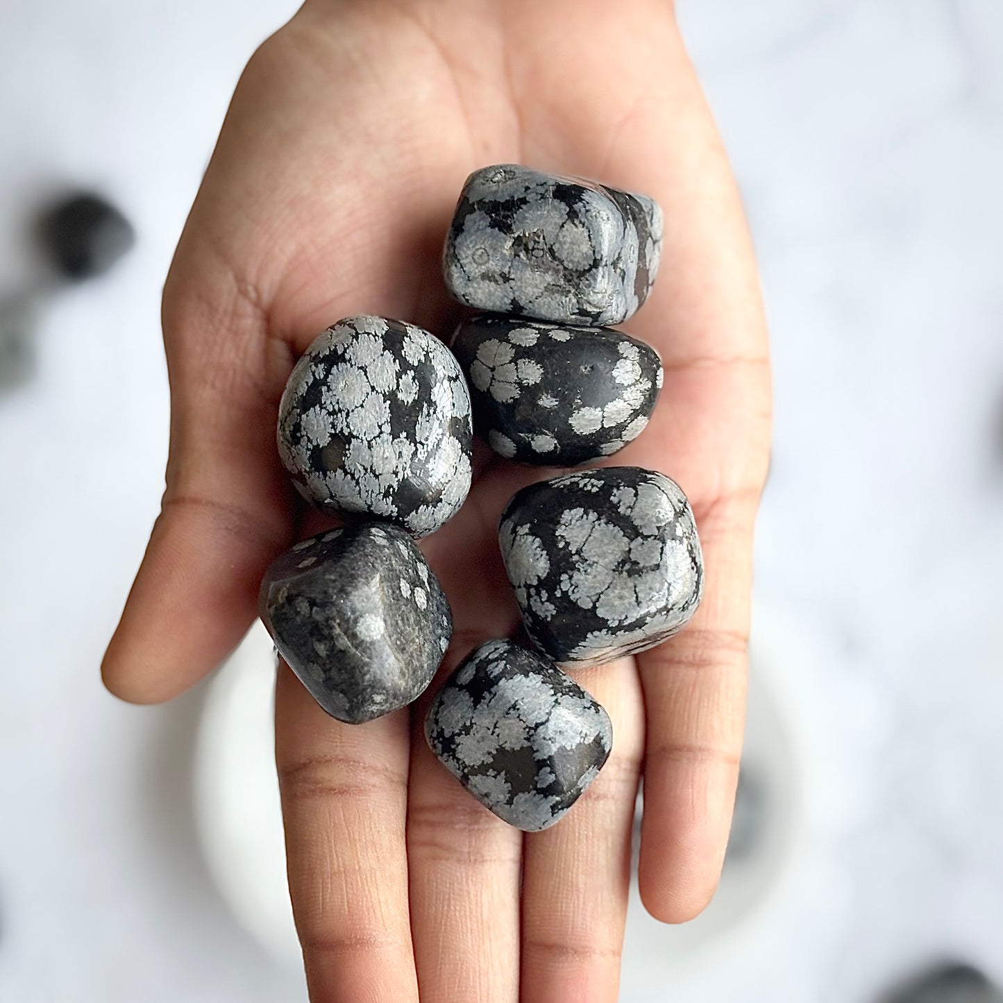 Snowflake Obsidian Tumble