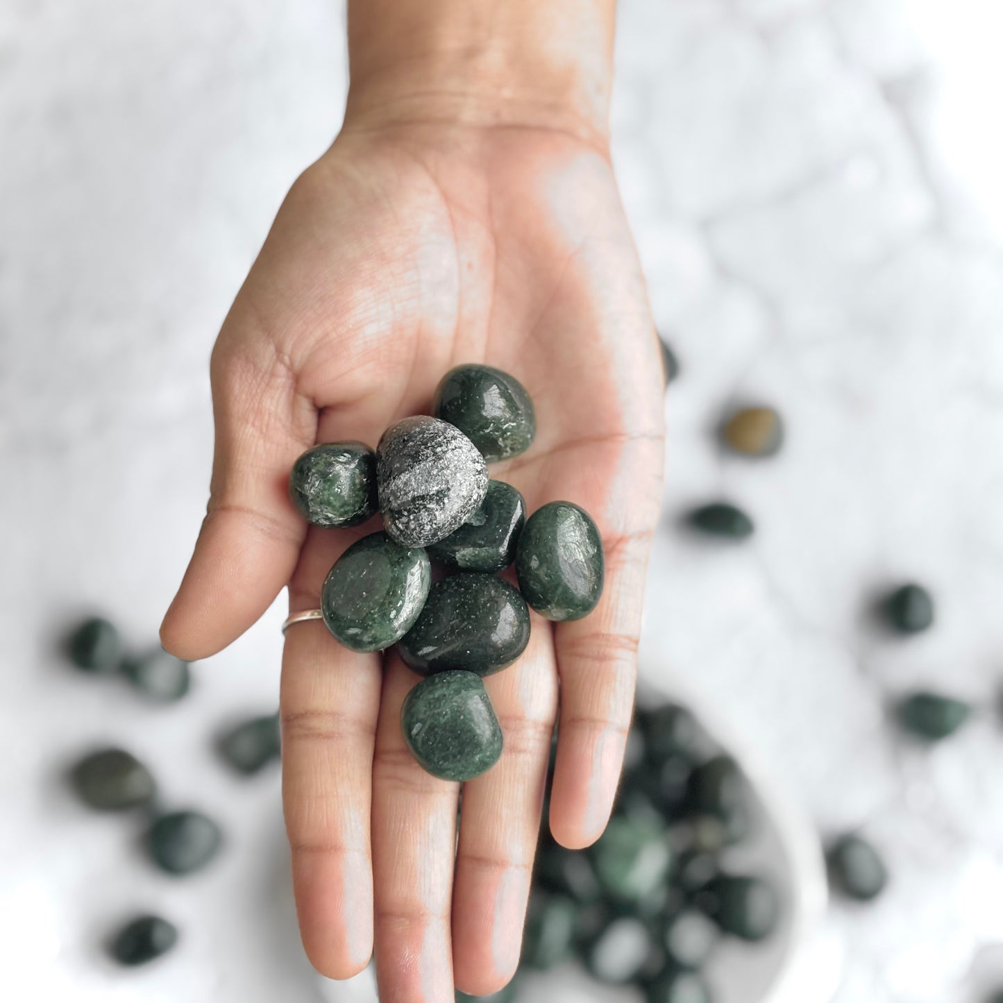 Green Jade Tumble Stone