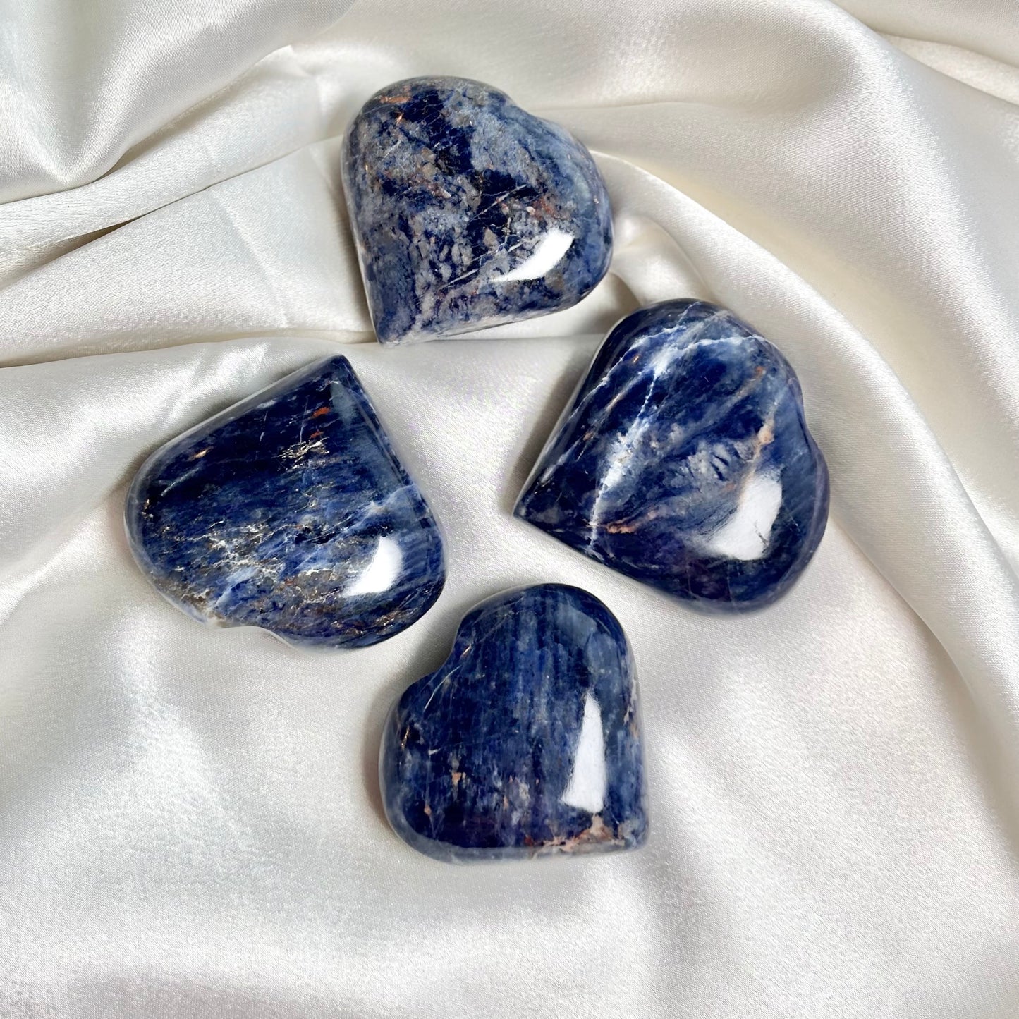 Sodalite Heart Carving