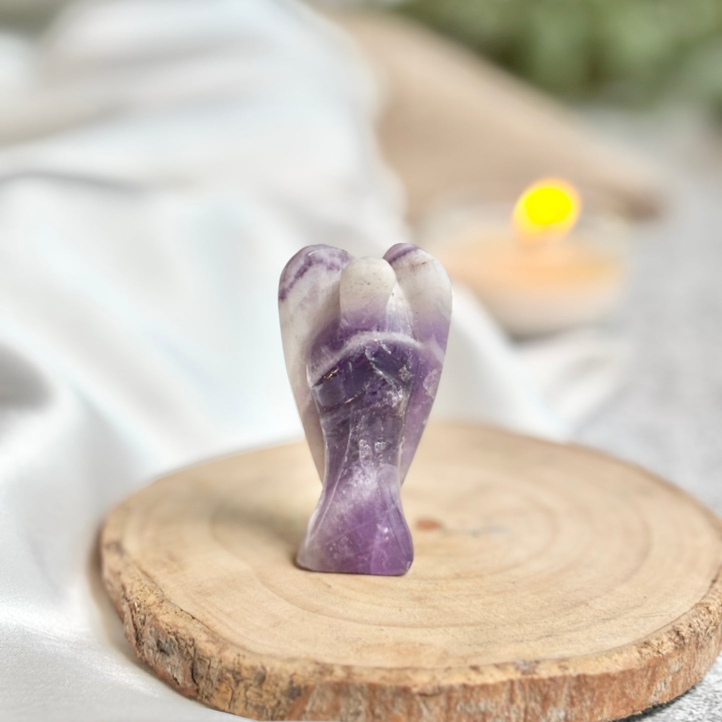 Amethyst Angel Carving
