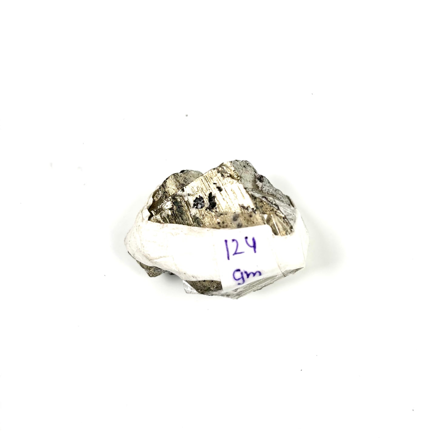 Raw Pyrite Cluster – 124g Metallic Gold Crystal for Luxury Décor