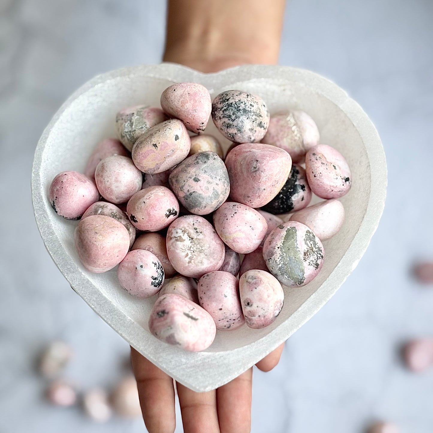 Pink Rhodonite Tumble Stone