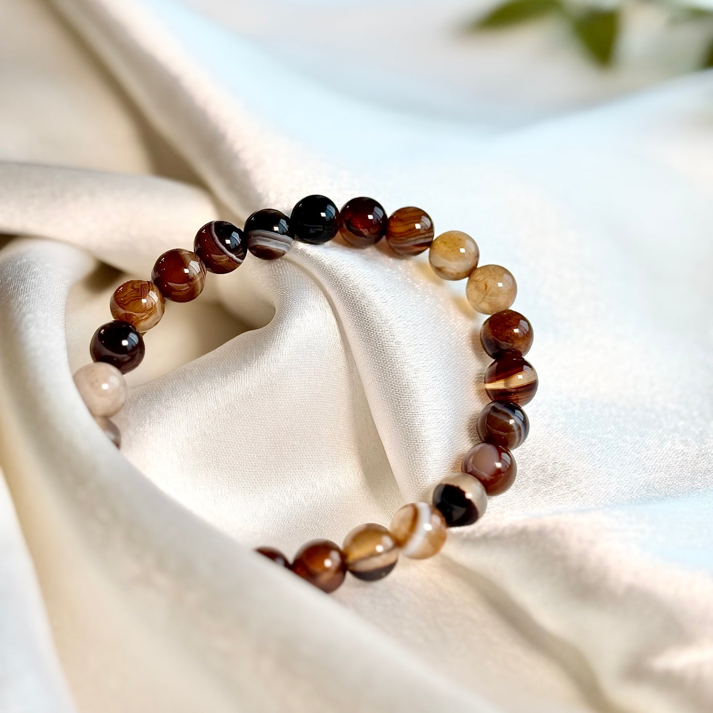 Sulemani Hakik Round Bead Bracelet - 8mm