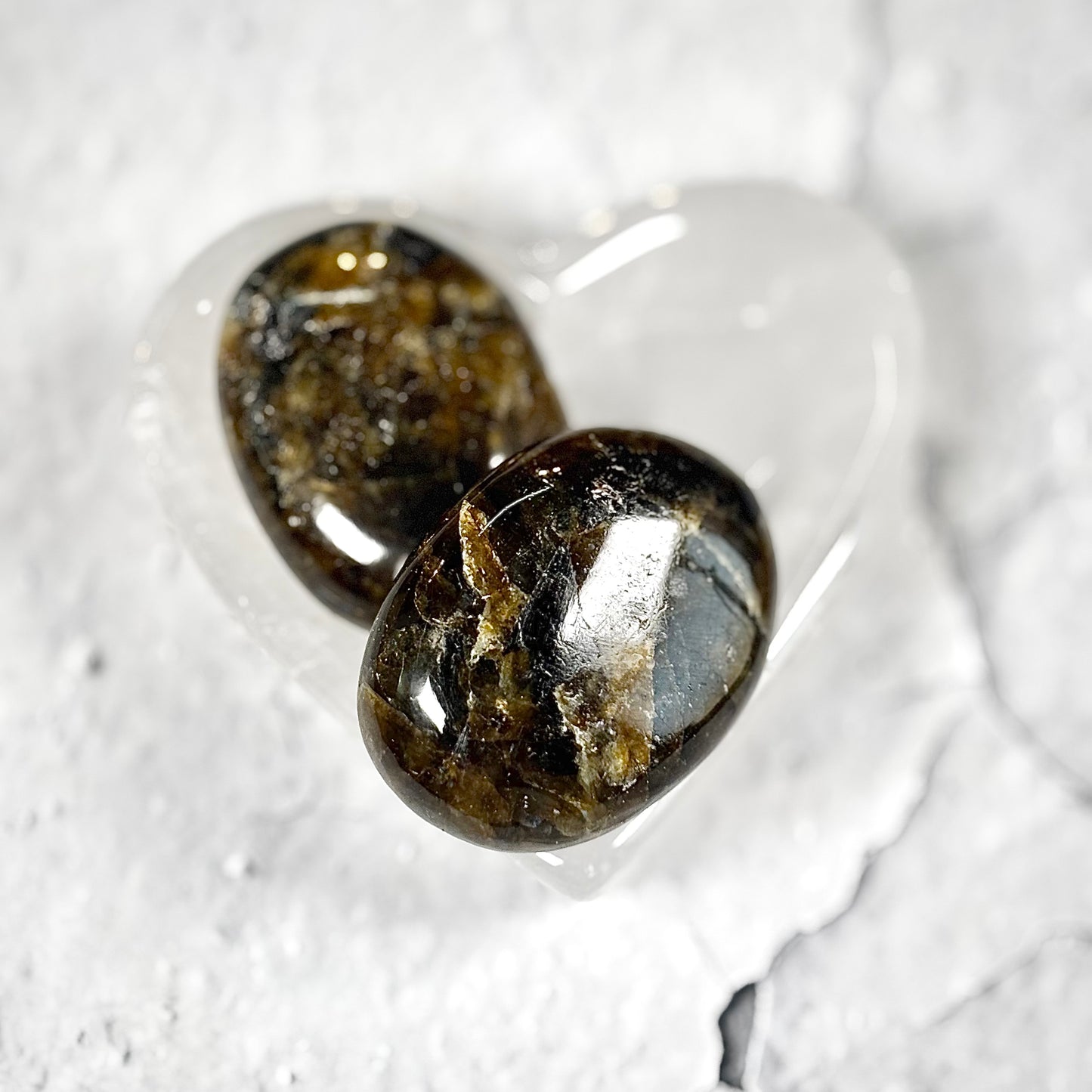 Labradorite Palm Stone | Natural Polished Stone