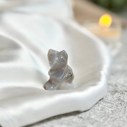 Angelite Cat Carving