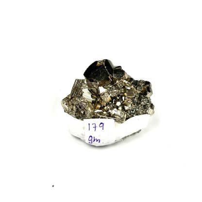 Raw Pyrite Cluster – 179g Metallic Gold Crystal for Luxury Décor
