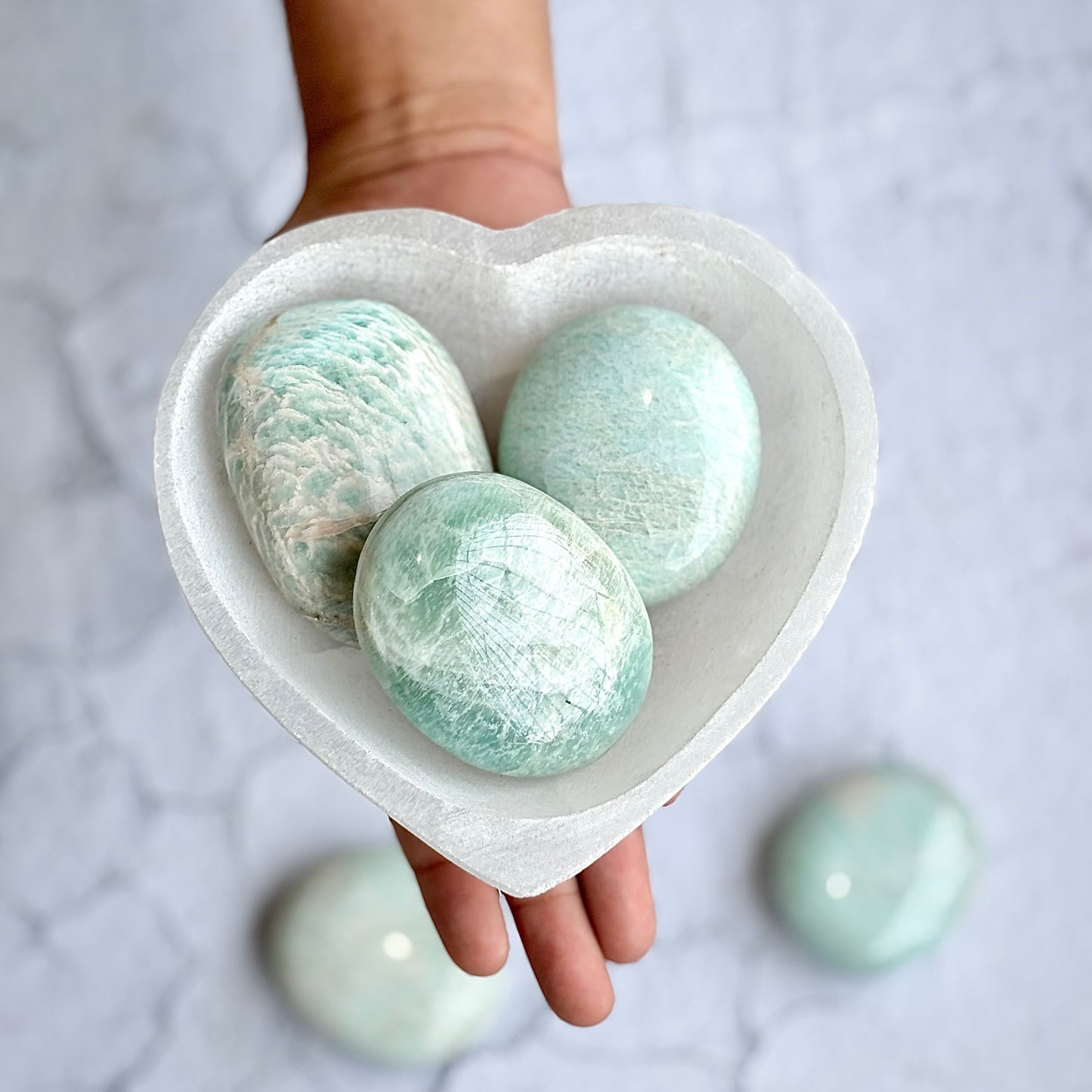 Amazonite Palm Stone