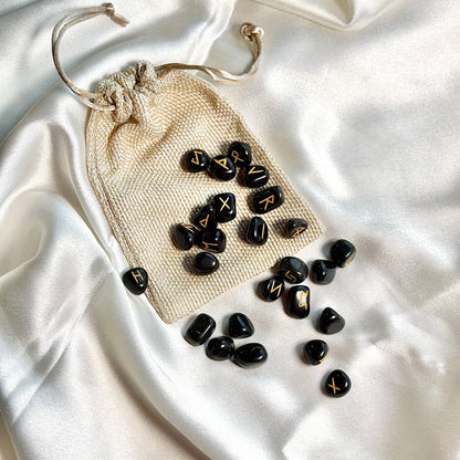 Black Jasper Rune Set