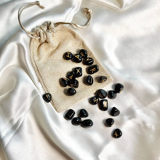 Black Jasper Rune Set