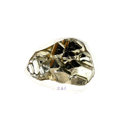 Raw Pyrite Cluster – 261g Metallic Gold Crystal for Luxury Décor