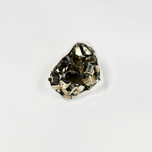 Raw Pyrite Cluster – 188g Metallic Gold Crystal for Luxury Décor