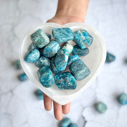 Blue Apatite Tumble Stone