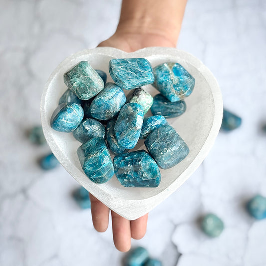 Blue Apatite Tumble Stone