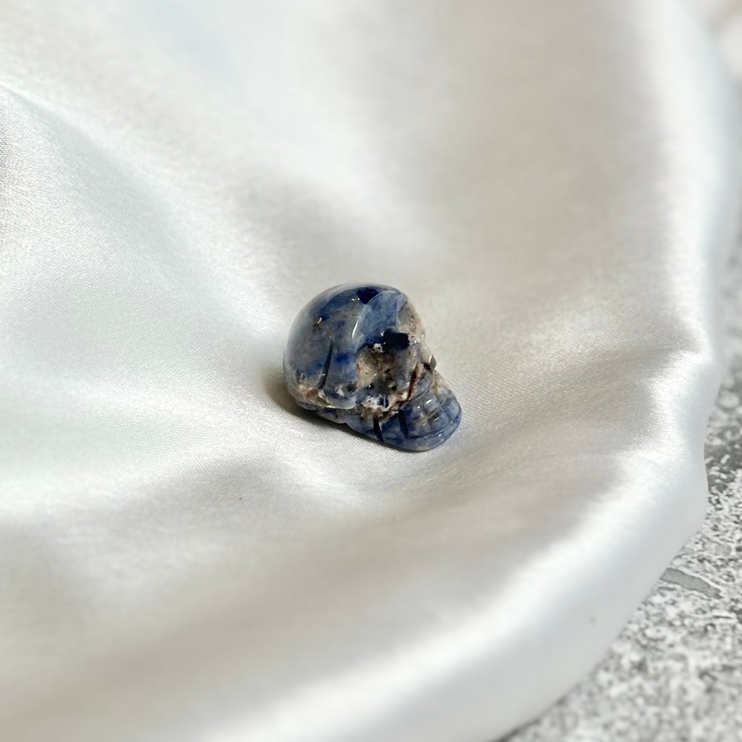 Sodalite Mini Crystal Skull Carving