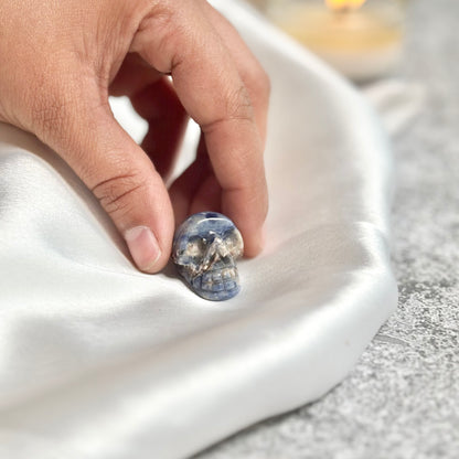 Sodalite Mini Crystal Skull Carving