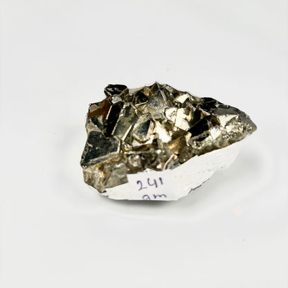 Raw Pyrite Cluster – 241g Metallic Gold Crystal for Luxury Décor