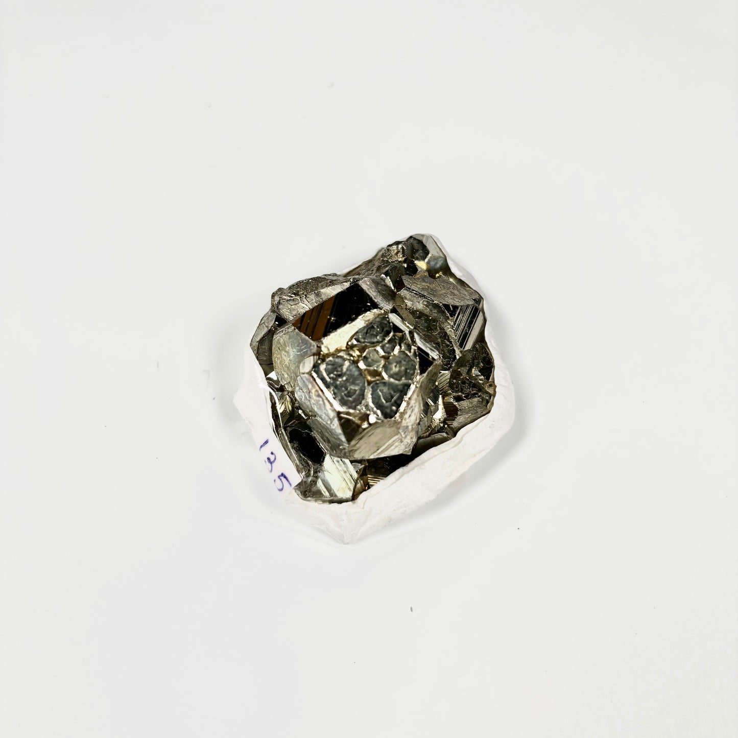 Raw Pyrite Cluster – 135g Metallic Gold Crystal for Luxury Décor