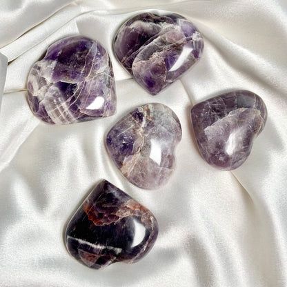 Amethyst Heart Carving