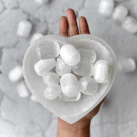 Selenite Tumble Stone