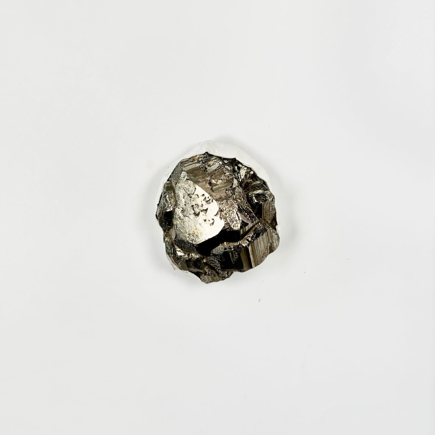 Raw Pyrite Cluster – 316g Metallic Gold Crystal for Luxury Décor