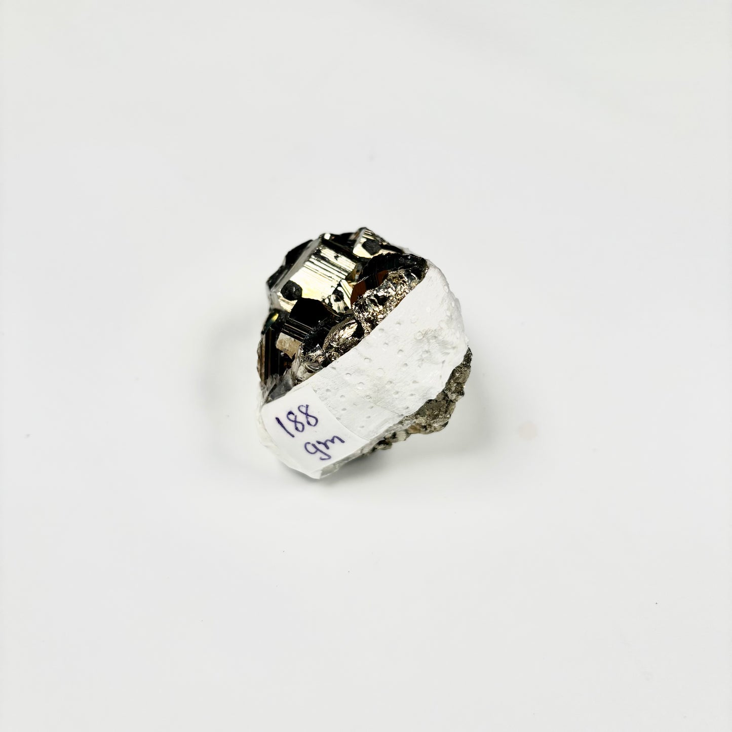 Raw Pyrite Cluster – 188g Metallic Gold Crystal for Luxury Décor