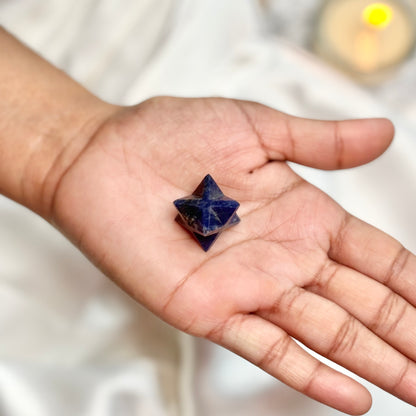 Sodalite Merkaba Carving