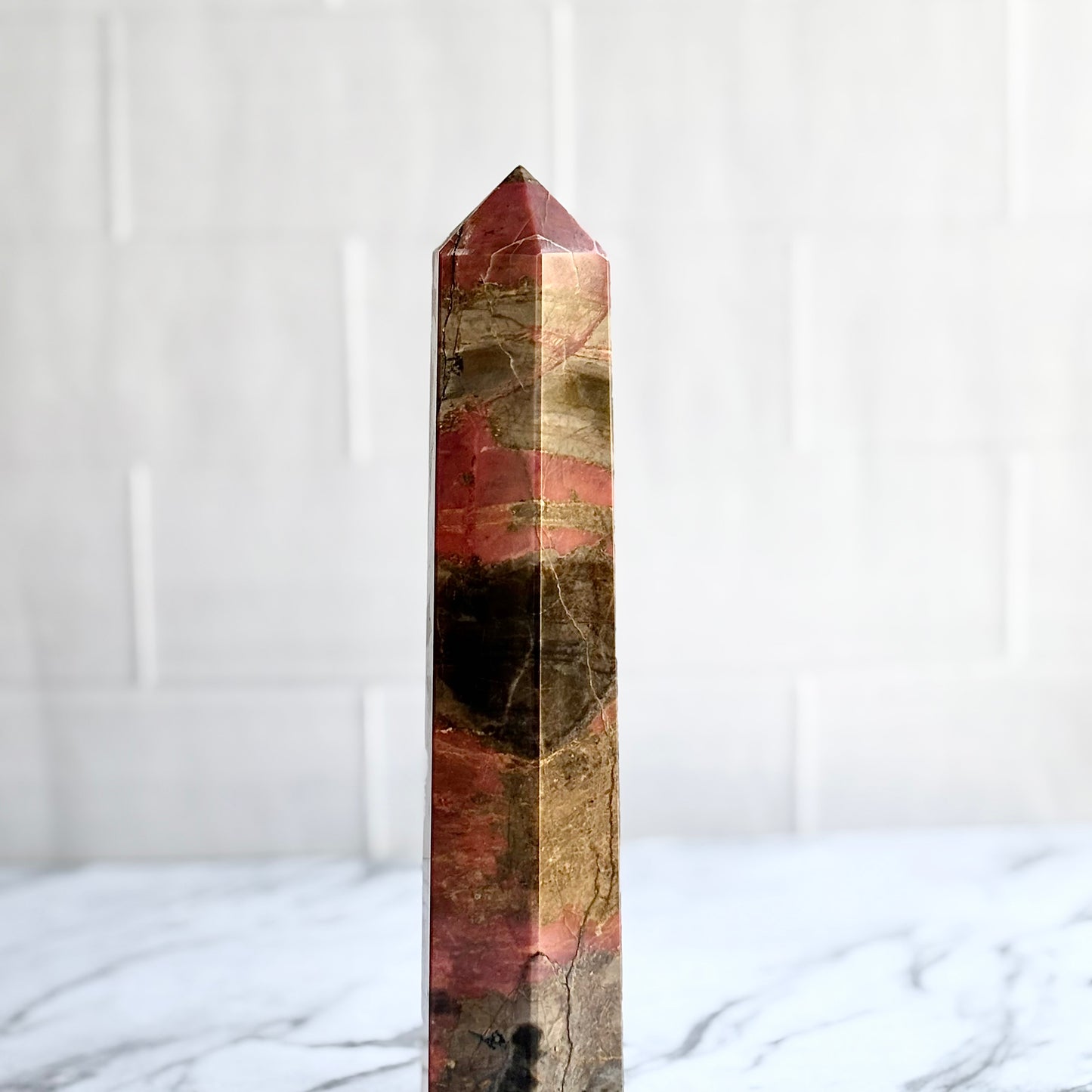 Rhodonite XXL Tower - 2.5 Kg