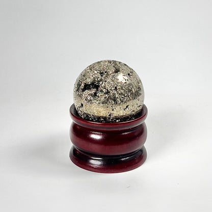 Druzy Pyrite Sphere Stone | Natural Crystal Décor