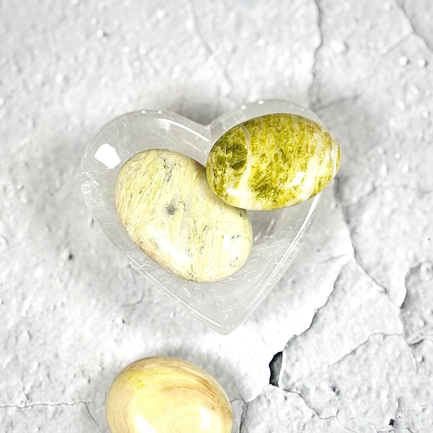 Serpentine Palm Stone | Natural Polished Stone