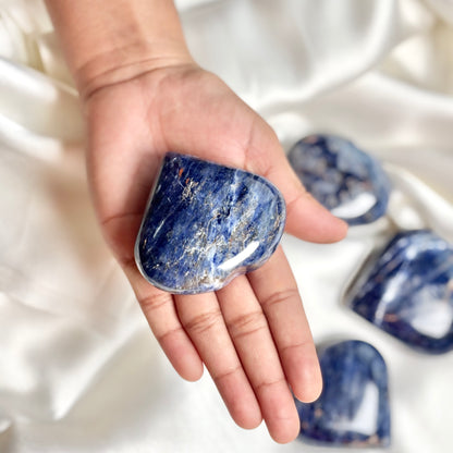 Sodalite Heart Carving